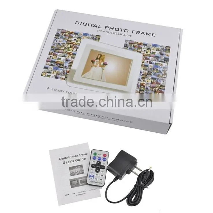 HD 12" big size screen ratio 4:3 digital video lcd player with loud speaker foat show popular advertising video display frame