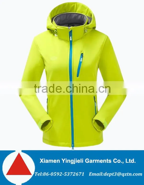 Outdoor Waterproof Hunting Softshell Jacket For Women Hooded Softshell Jacket