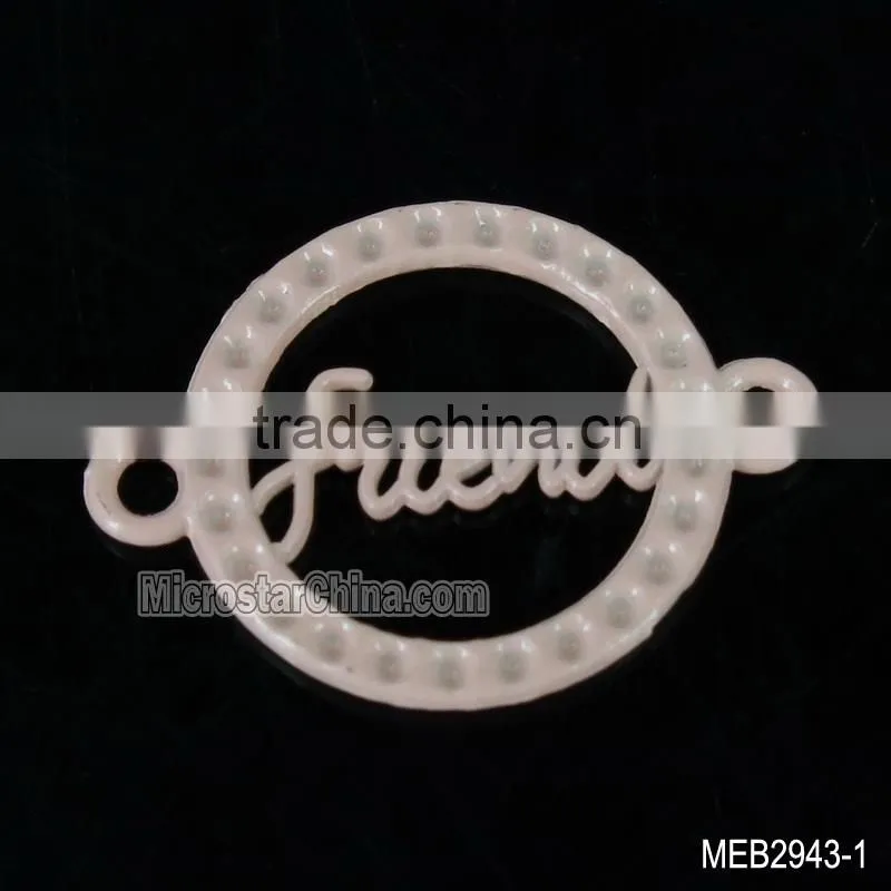 New design friend mix colour letter circular connector