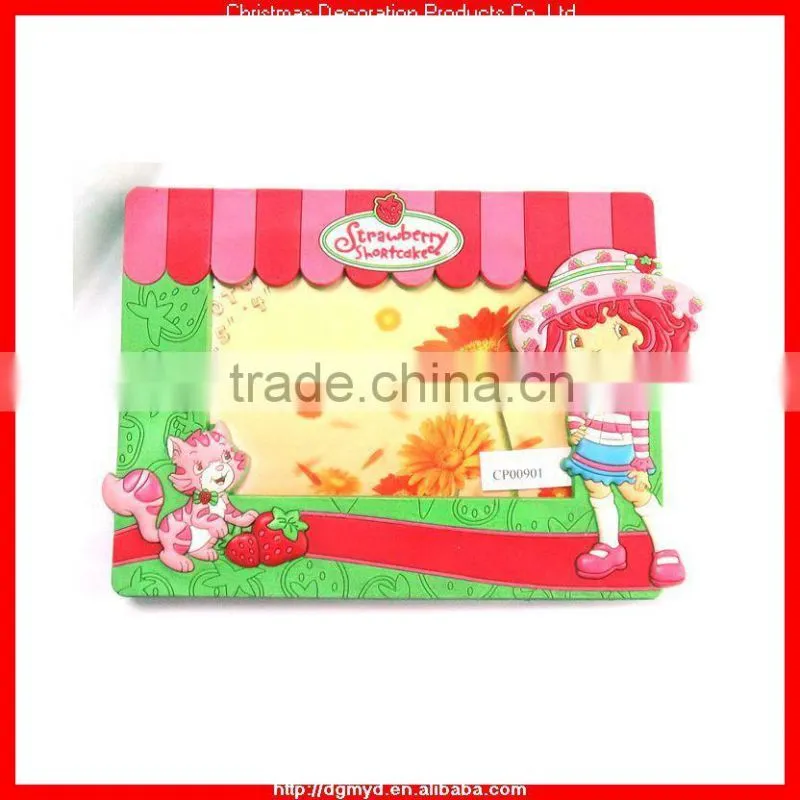 strawberry shortcake rubber photo frame for promotion gifts (MYD-PF1548)