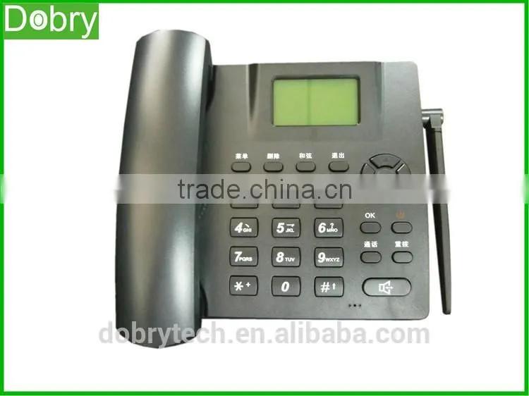 Popular sim card gsm fixed wireless desktop phone / dual sim phone from china