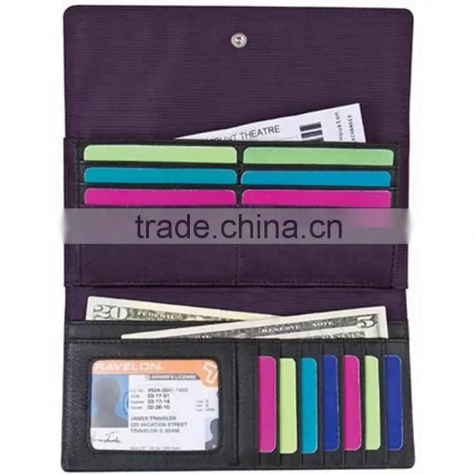 Multifunction Leather Wrist Strap Card slots wrist wallet Cash pocket