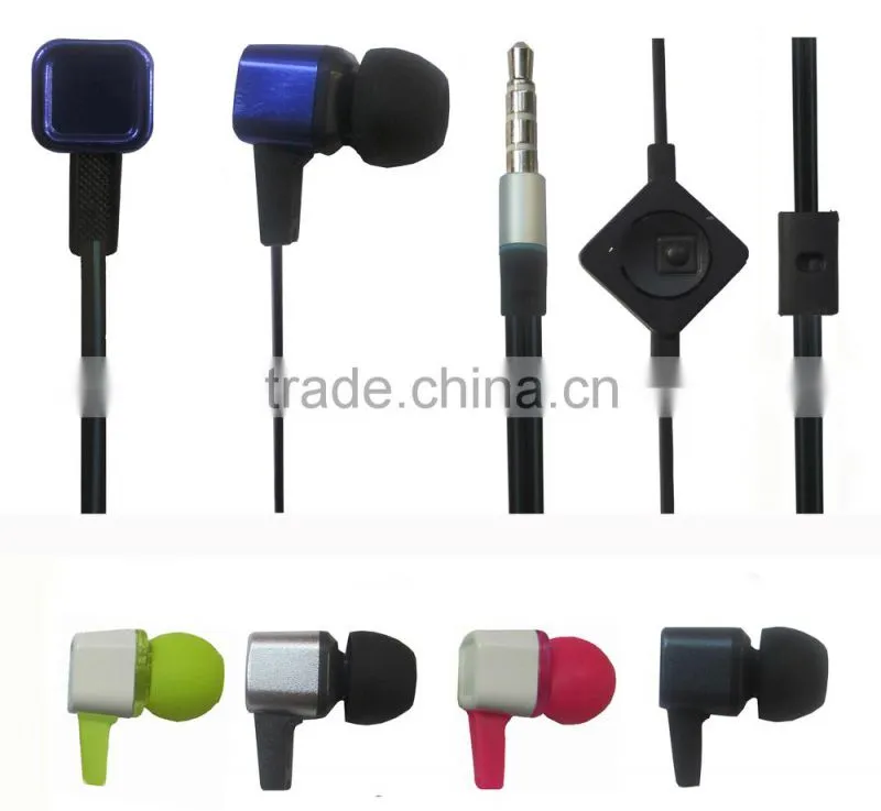 Hot selling headphones products stereo good sound headset metal in ear earphone