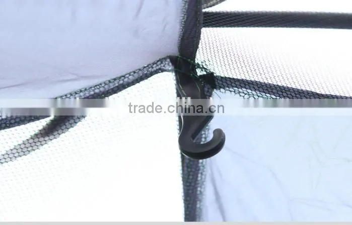3 person Double door fiberglass pole camping/travelling tent