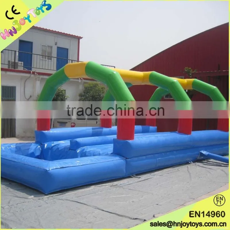 Fashionable hot selling inflatable flat water slide for sale
