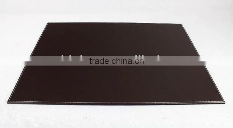 eco-friendly leather table mat/dest mat