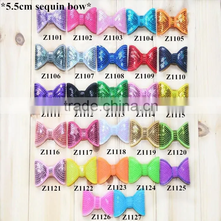 Popular Newborn Baby Headbands with Bows - glitter sequin bow with elastic strip headband
