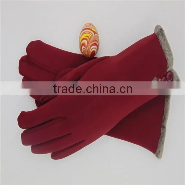Outdoor Red Blue Printing Elastic Fabric Golves