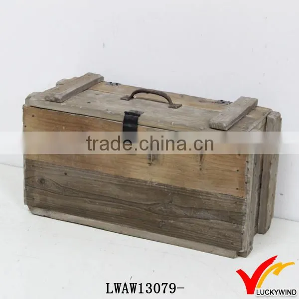 lock aged old fir decorative wooden handmade box