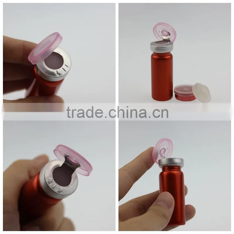 penicillin bottle glass vial with rubber body colored