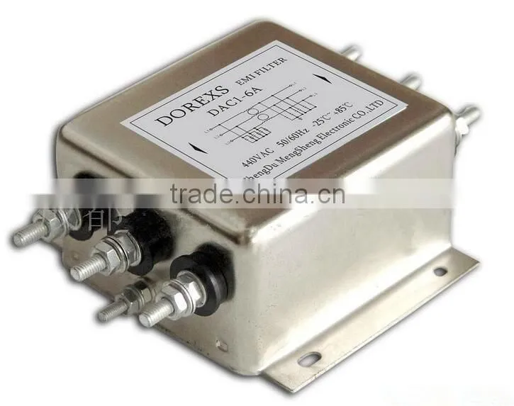 250/440VAC Three Phase Three Line EMI Filter 10A