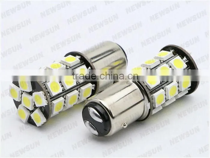 canbus car led p21/5W bay15d 1157 27 led smd 5050 27smd 1157 led brake stop light bulb lamp WHITE RED YELLOW