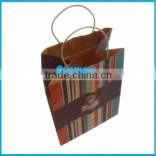 Custom design kraft paper bag with clear window in China