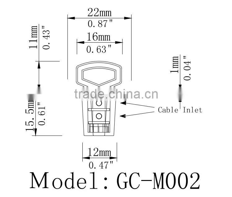 Wholesale China Products Twist Wire Meter Seal. Plastic Meter Seal GC-M002