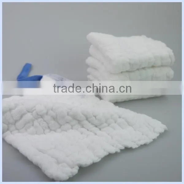 blue medical abdominal swabs