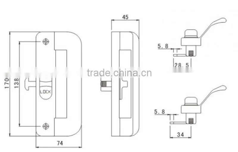 8.09.10902 casement door handle