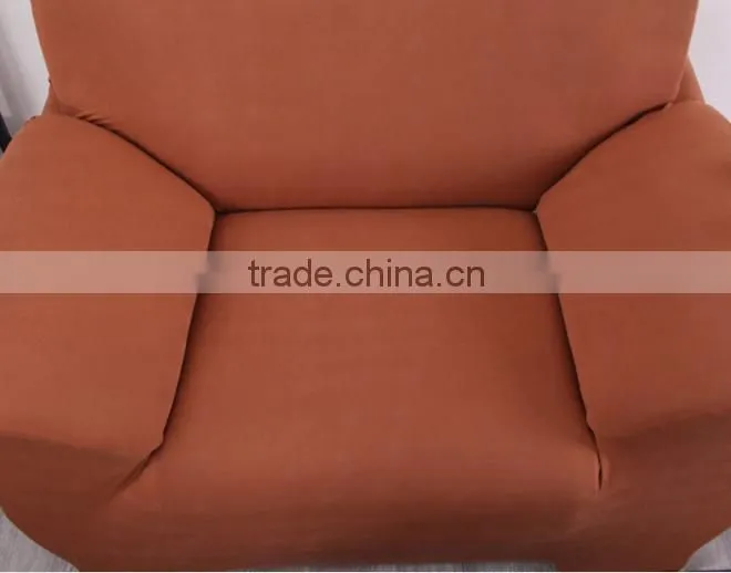 Knitting sofa cover with spandex Red Brown011