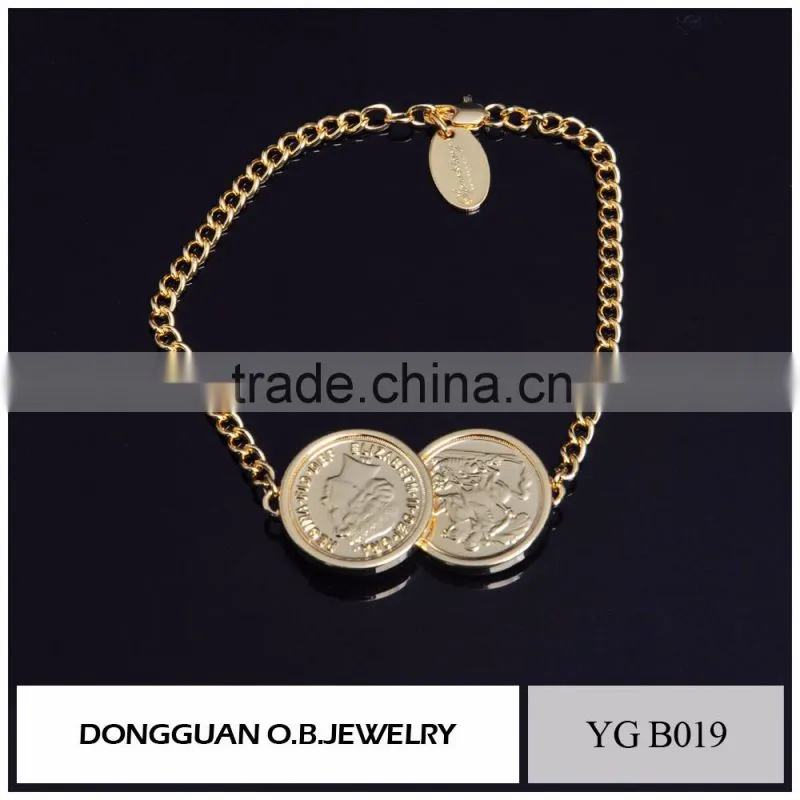 Factory price ladies bracelet models 925 silver gold plated bracelet
