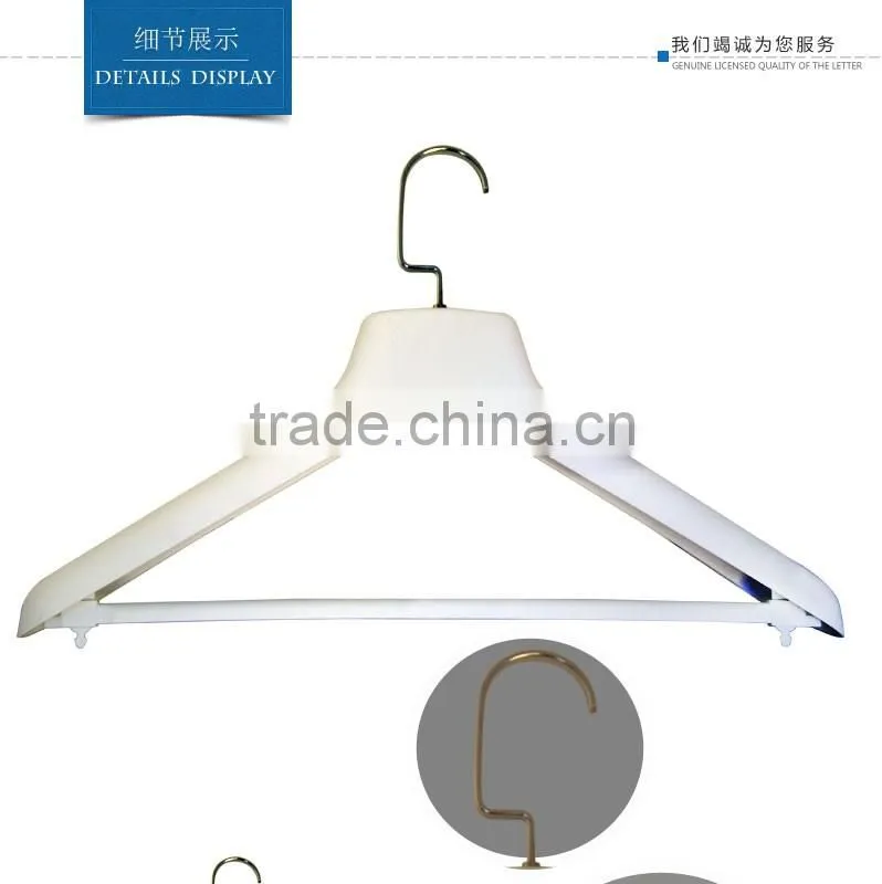 Manufacture 46cm heavy coat plastic mens wear hanger