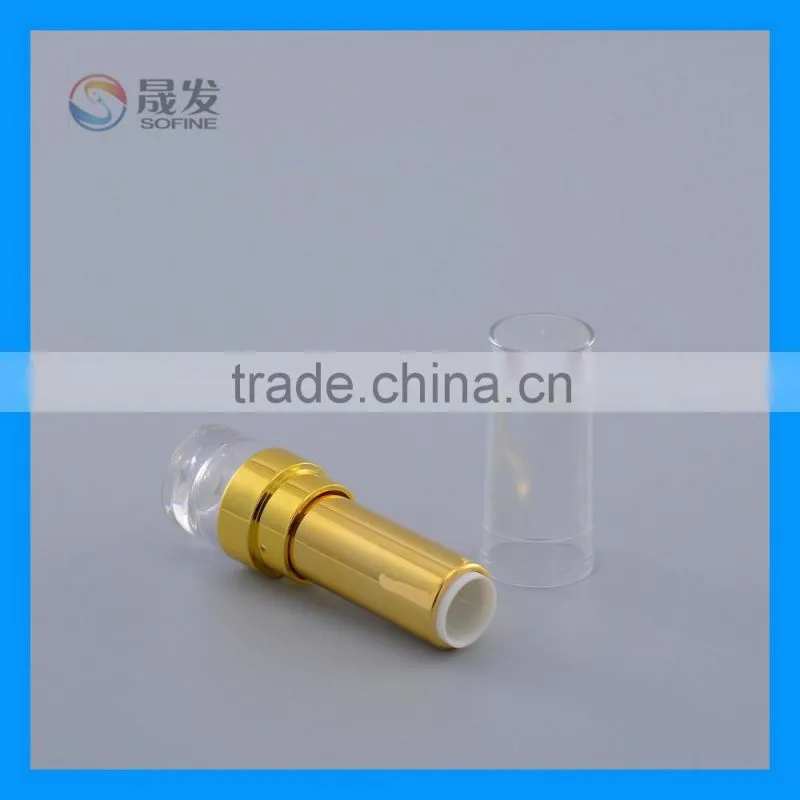 Cosmetic Pure Square Lipstick packaging with transparent cap