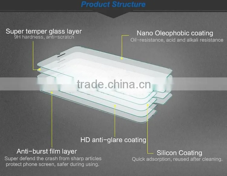 top quality premium tempered screen protector for huawei honor 3C G740/Mobile Phone Use mirror protector smart mobile