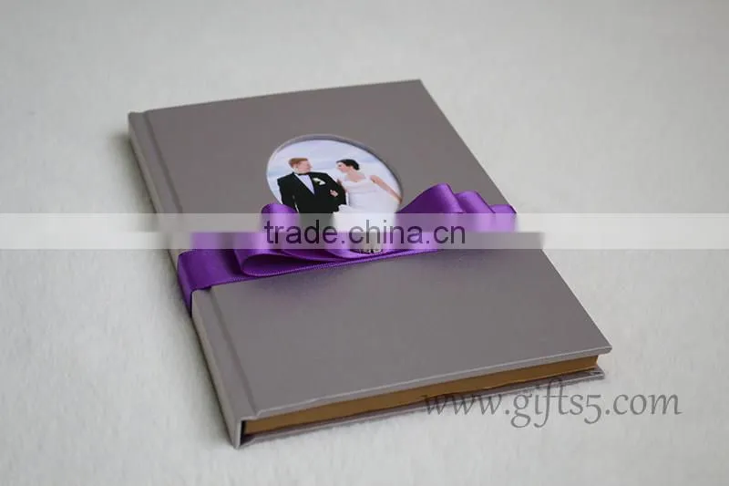 Rustic wedding guest book in handmade bridal book