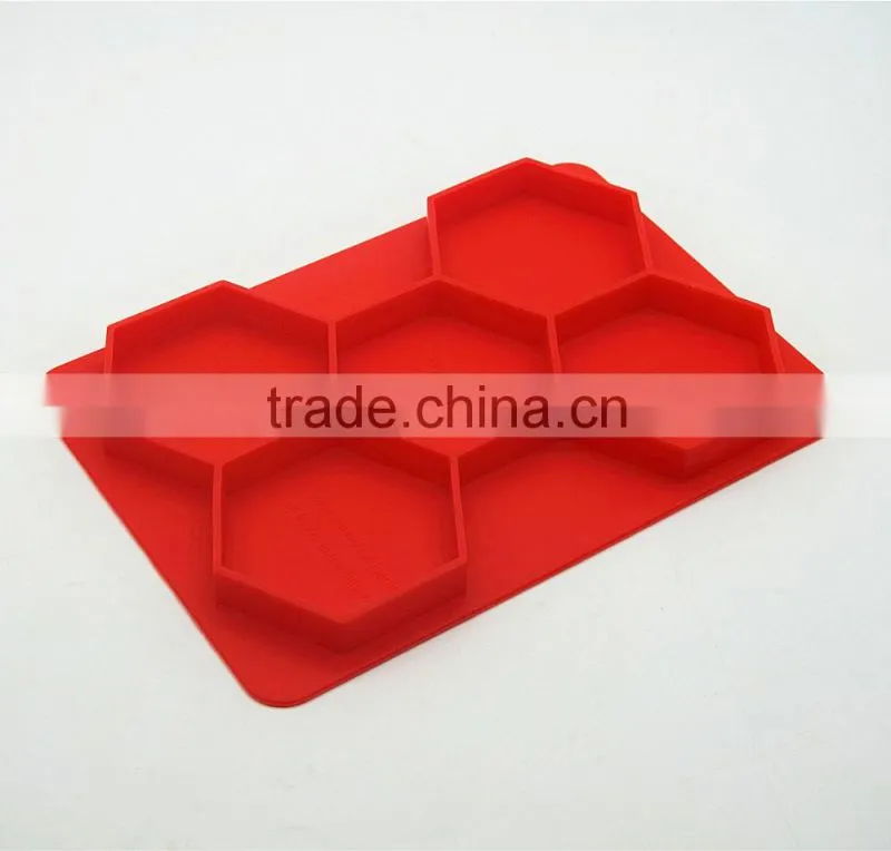 2016 amazon hot Wholesale BPA free FDA food grade 5 cavity large meat pie trays silicone hamburger presser