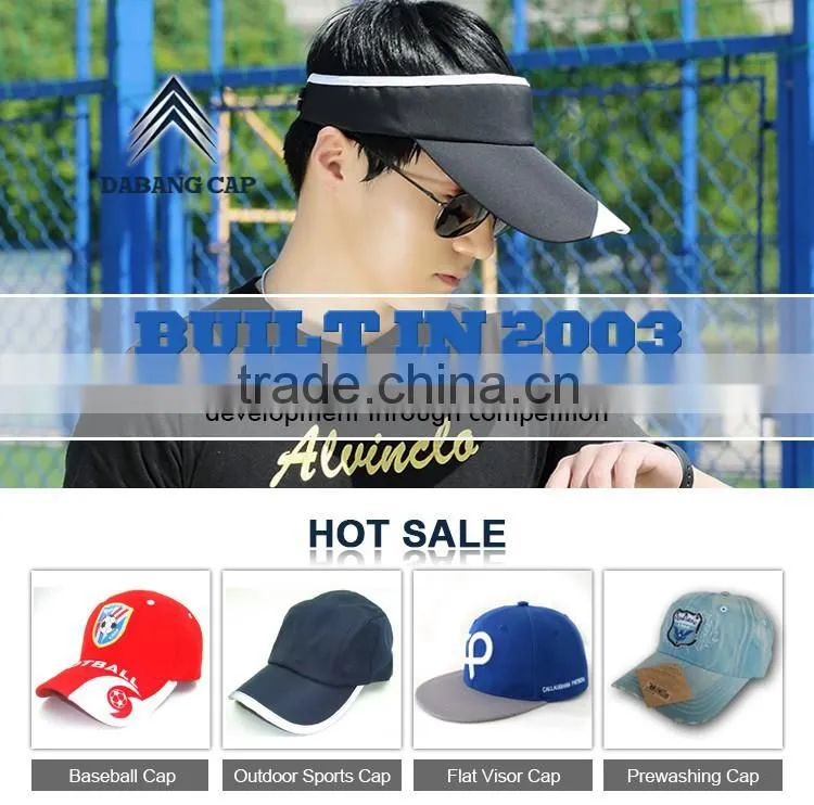 Advanced equipments made all kinds of colorful cheap and balck visor cap