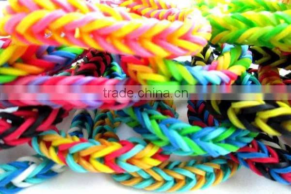 Latest Colorful Loom DIY Bands Rubber Bracelet ZTSA-B102
