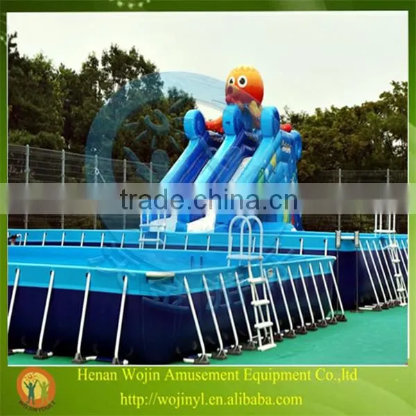 inflatable square swimming pool/metal frame swimming pool