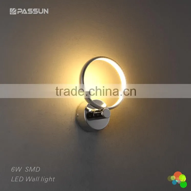 modern decorative ring shape wall lamp