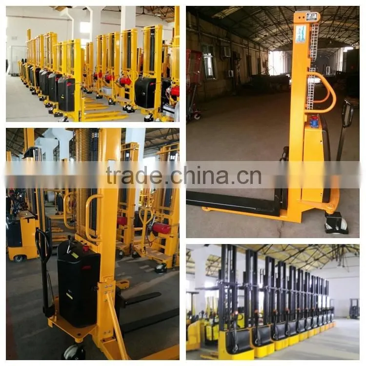 Manual Hand Stacker Electric Forklift, Semi Electric Stacker