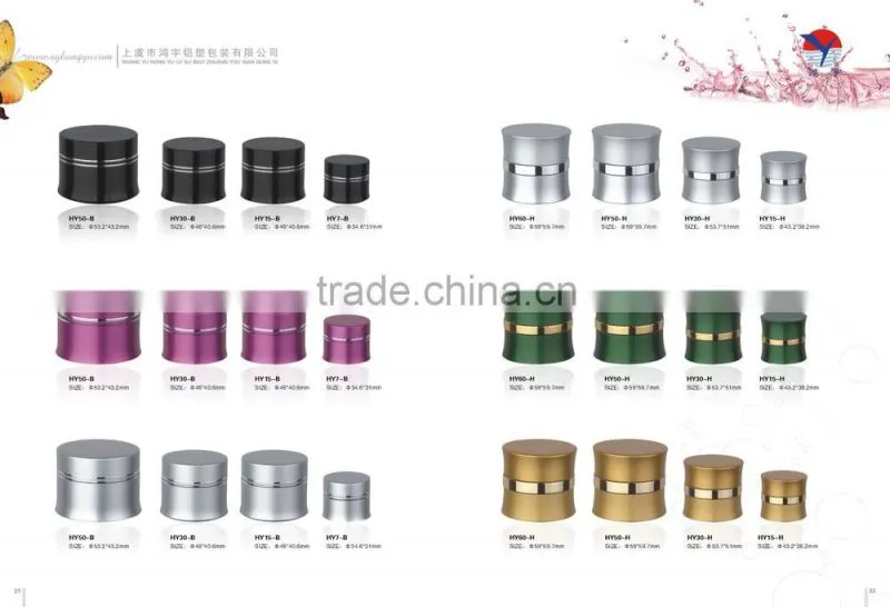 Aluminium and Plastic Container for Cosmetic Face Cream