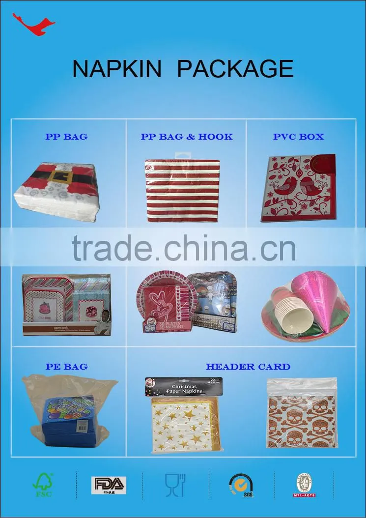 china top ten selling products used paper printed party set