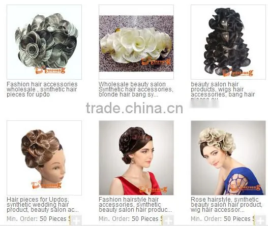 Bangs Rose flowers hair styles ,beauty salon hair accessories for updo