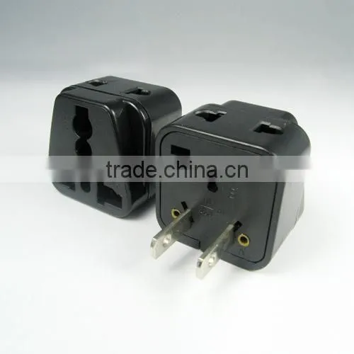 New products 2016 Twin socket, Japan, Thailand, Canada, USA plug to Universal Travel Adapter double adapter plug