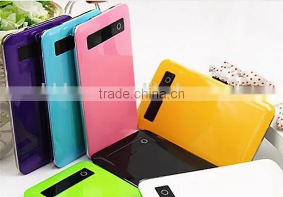 Promotional gift 7200/7800/8000/8800mah smart phone ultra thin power bank with real capacity