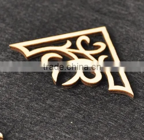 wood veneer shape for decoration