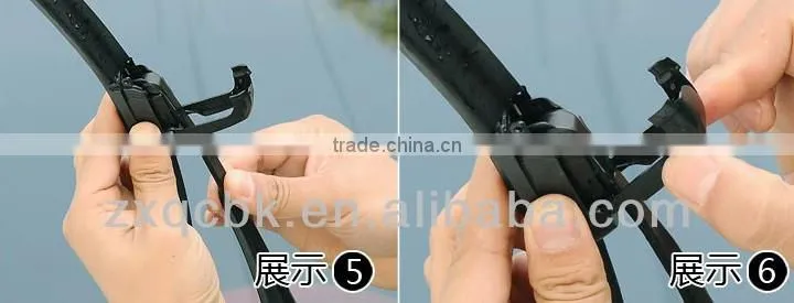 Direct sale ZX factory car universal wiper blade/automobile wiper blade/frameless wiper blade