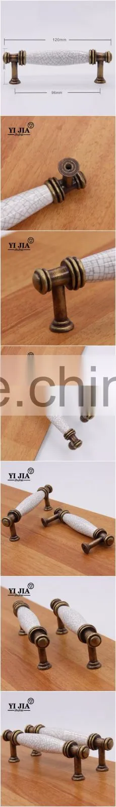 Bedroom Furniture Zinc Alloy Drawer Ceramic Cabinet Pull Handles
