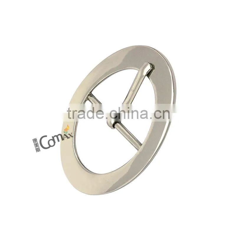 High Quality Fashion Oval Tri-Glide Nickel Metal Pin Buckle