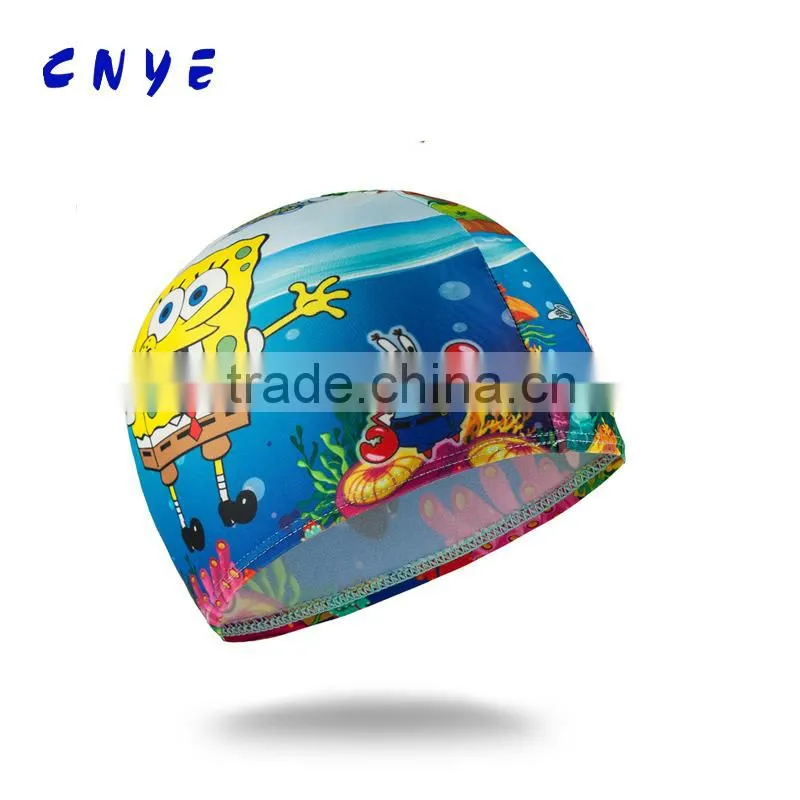 animal print silicone swimming cap,funny silicone swimming caps,yellow silicone swim caps