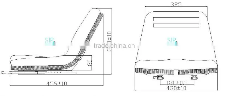 Good Quality Compact Industrial Ride On Sweeper PVC Seat