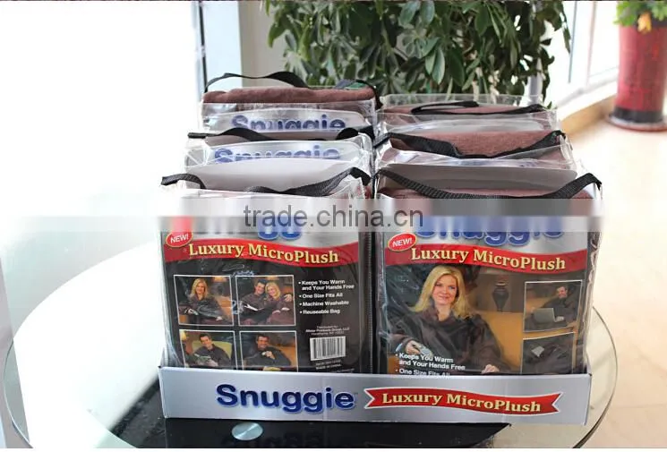 Snuggie blanket with arms