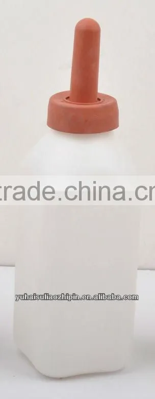 Livestock products Natural Rubber Non-toxic 2L animal feeding milk bottle