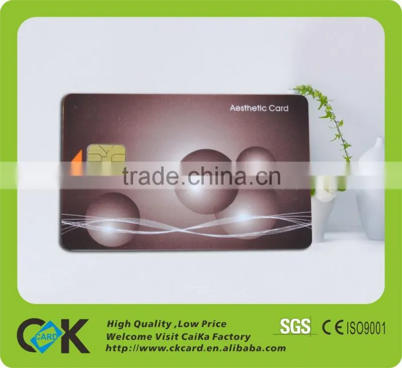 Custom printable pvc smart contact ic card