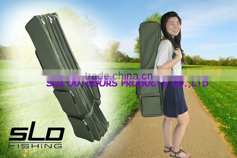 oxford fabric fishing rod holdall fishing bag with 3 department 1.2M
