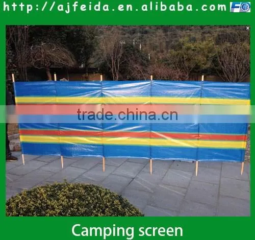 FD-163312PE Stripes beach Wind break For Camping Outdoor Use