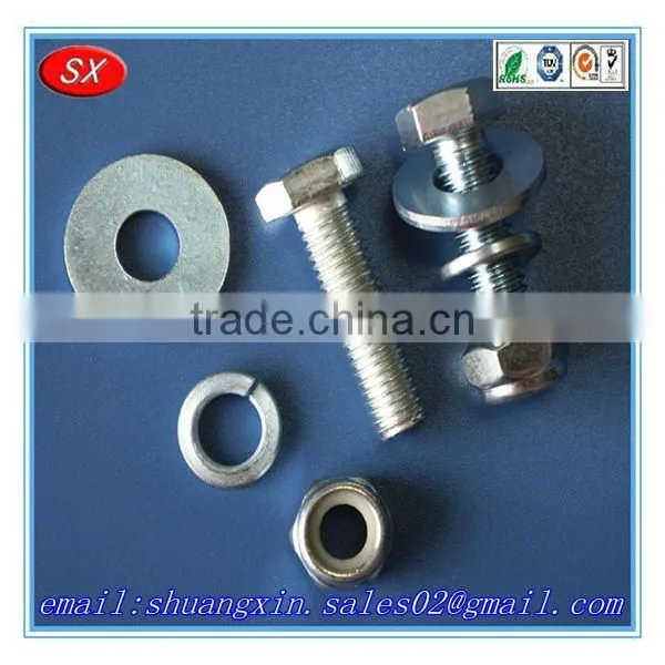 Custom and precision stainless steel/carbon steel zinc/nickel plated countersunk bolts 8.8,countersunk head bolt