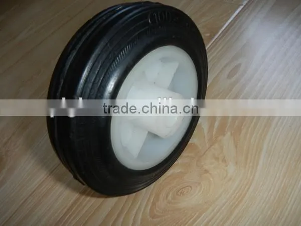 4 inch solid rubber wheel for tool carts